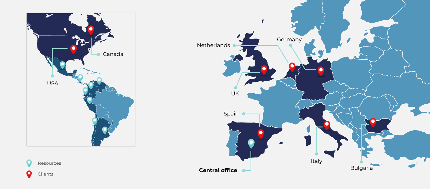 Clients map