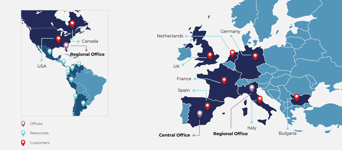 customers map